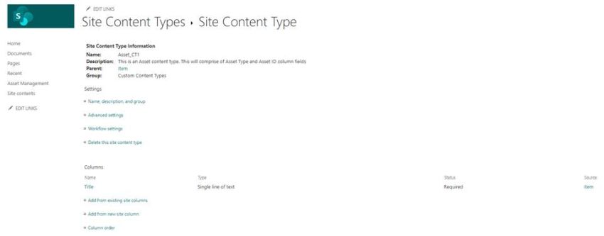 Content Types in SharePoint Online